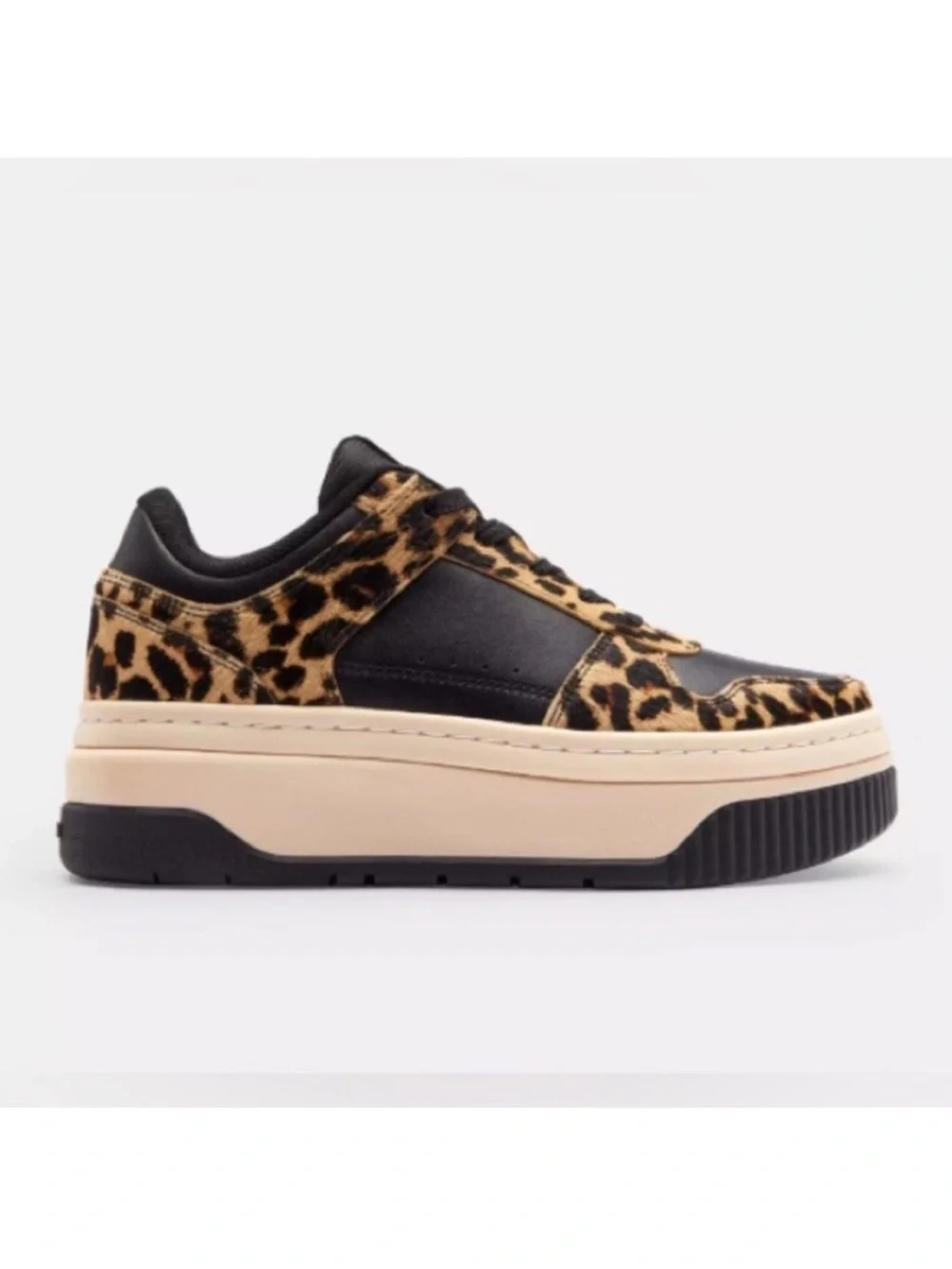 Coach Platform Sneaker With Leopard Print Women8.0 US# CCI57